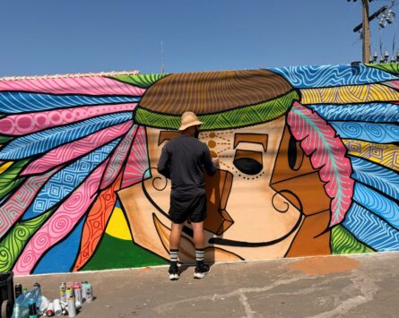 Muro da AMAM transforma espaço urbano em homenagem à história de Mato Grosso